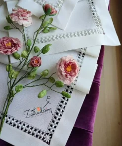 پارچه لینن ترک 16کانت اتووال مخصوص ژوردوزی و شماره دوزی 8