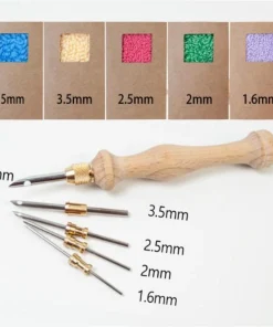 نیدل پانچ پنج سوزنه با دسته چوبی 15