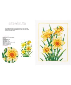 کتاب شماره دوزی Kanaviçe Çiçeklerin Güzelliği 29