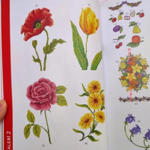 کتاب شماره دوزی Bahçe ve Çiçekler 4