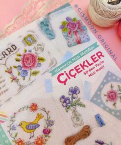 کتاب شماره دوزی Kanaviçe Mini Motifler Çiçekle 5