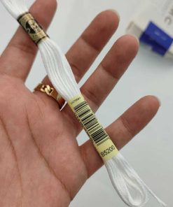 نخ گلدوزی دمسه رنگ سفید -کد 5200