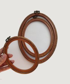 کارگاه گلدوزی ژله ای بیضی طرح چوب چینی
