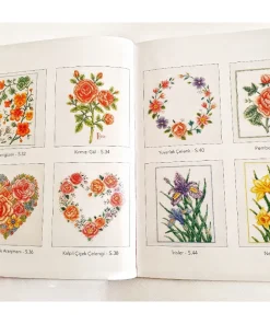 کتاب شماره دوزی Kanaviçe Çiçeklerin Güzelliği 17