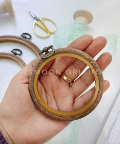 کارگاه گلدوزی ژله ای دایره طرح چوب تایوانی