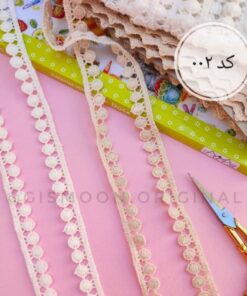 نوار کتان قلاب بافی 13