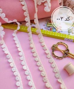 نوار کتان قلاب بافی 15