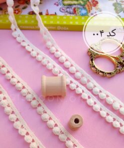 نوار کتان قلاب بافی