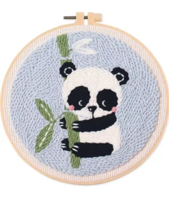 پک لوازم پانچدوزی برای مبتدیان طرح پاندا 15