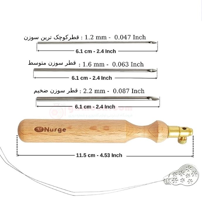 قطر سوزن های نیدل ظریف نورگه