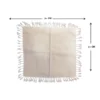 رومیزی خام مربع با پارچه الیاف طبیعی