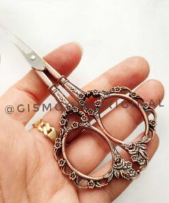 قیچی گلدوزی طرح شکوفه 9 قیچی گلدوزی طرح شکوفه مسی