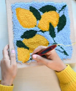 نمونه پانچ با ست ۴ سوزنه نیدل پانچ نیت پرو (Knit Pro)